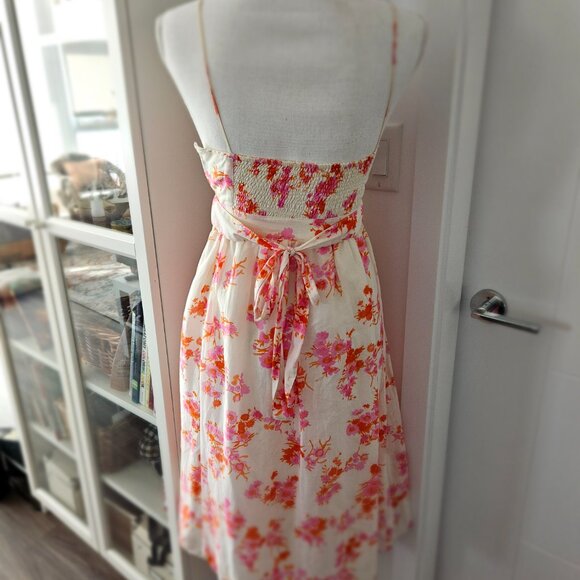Zara Floral Dress - Pink & Orange - Picture 3 of 4